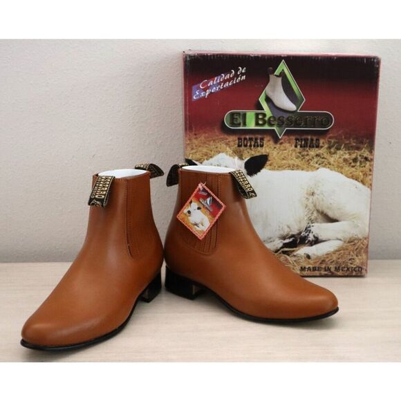 El Besserro Botas Finas Men\'s Sz 7.5 Brandy/Brown Zapateria Diana Ankle Boots main image 11